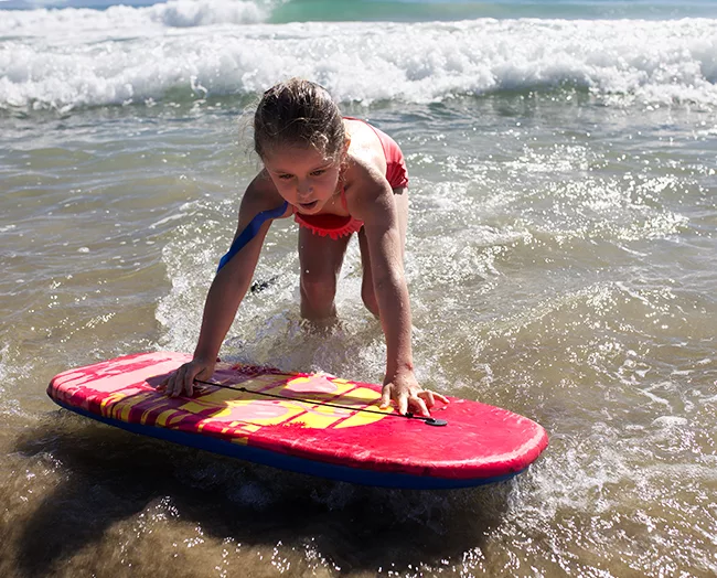 learn to Bodyboard Port waikato surf | Teach kids bodyboarding