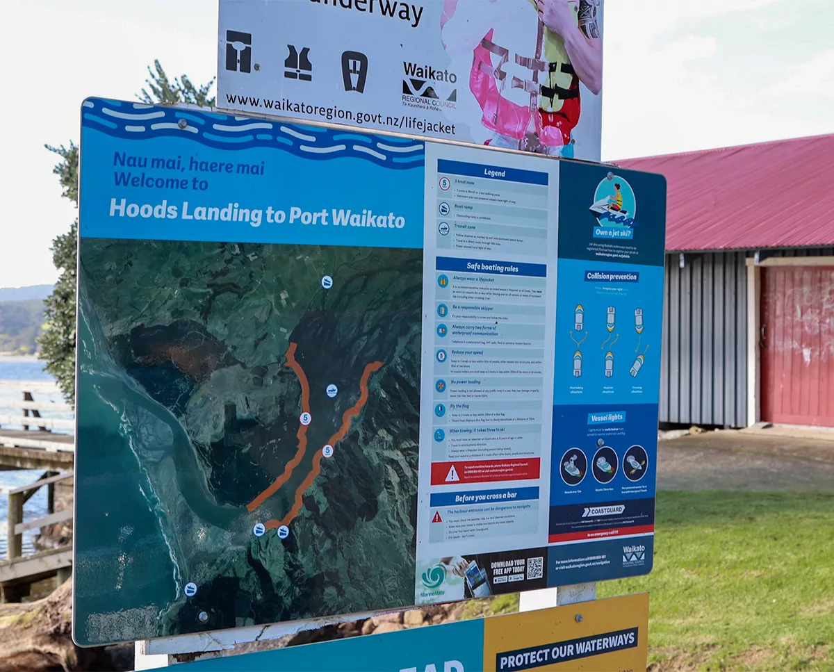 Hoods landing Port Waikato Holiday Park
