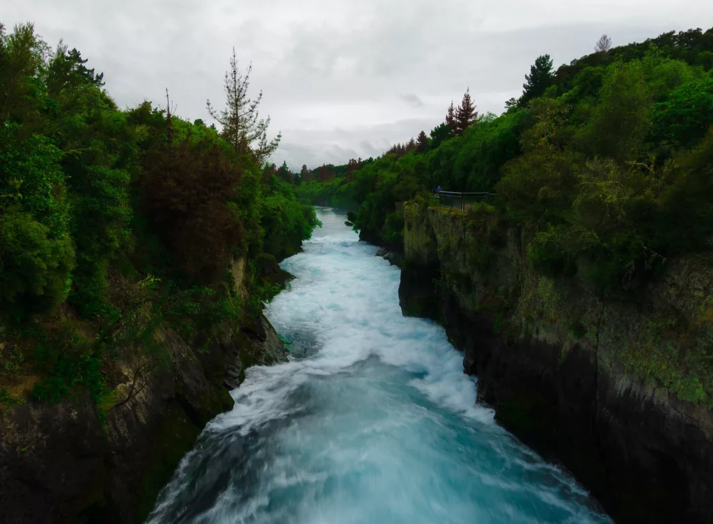 Huka Falls New Zealand | Roadtrip from Port Waikato to Rotorua