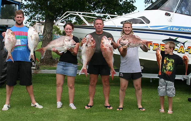 Port Waikato Holiday Park Fishing Success gallery